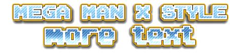 mega man font generator|MEGA MAN X STYLE font style .